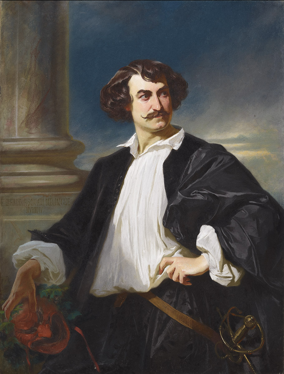 Portrait d'Étienne Mélingue dans le rôle de Salvator Rosa